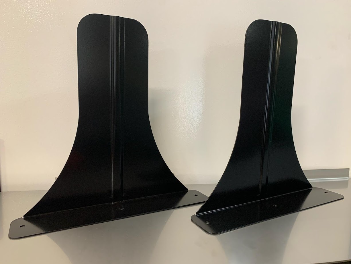 CB06  IC Trash Can Mounting Bracket. Powder Coated Black. Trash can NOT included.